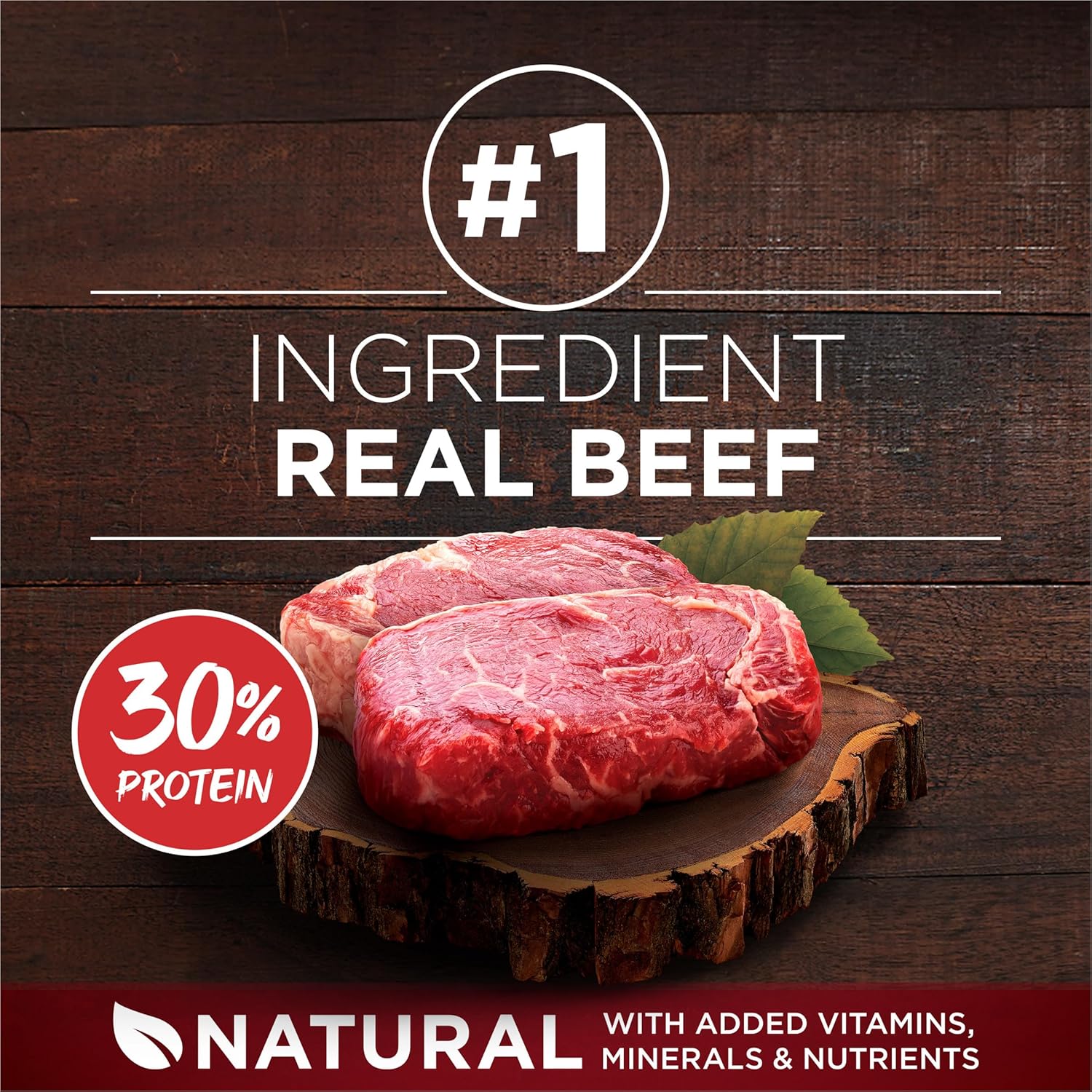 Purina One True Instinct Lean Muscle Support With Real Beef Natural With Added Vitamins, Minerals and Nutrients High Protein Dog Food - 27.5 lb. Bag