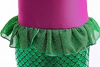 Vista 4 de Disfraz de sirena de lujo para niña, vestido de princesa con accesorios