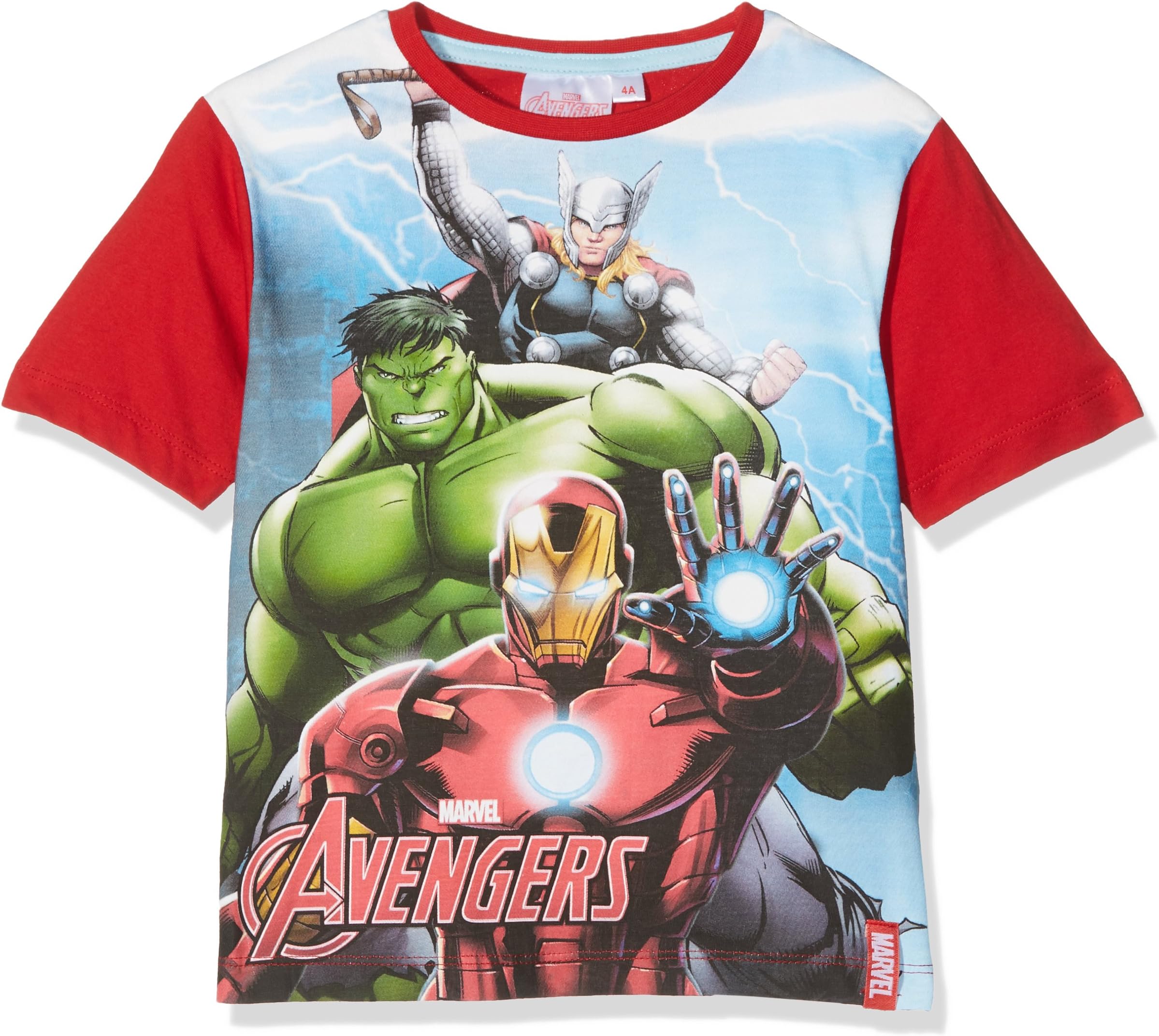 Marvel Boy's Avengers Ready Position T-Shirt