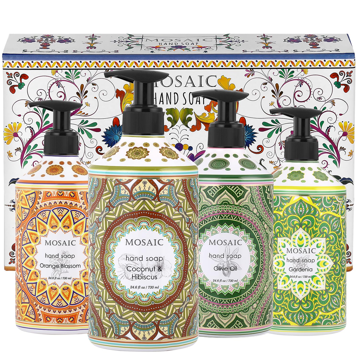 Amazon.com : Mosaic Liquid Hand Soap / Hand Wash Gift Set, Ideal