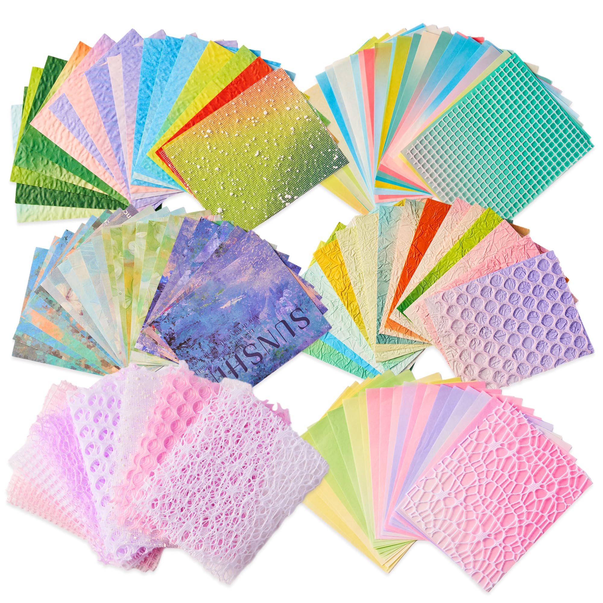 180 arkuszy teksturowanego papieru do scrapbookingu, mieszane tkaniny siatkowe, różne zestawy, wielokolorowy specjalny papier do scrapbookingu, DIY, ręcznie robiony papier z morwy, do scrapbookingu