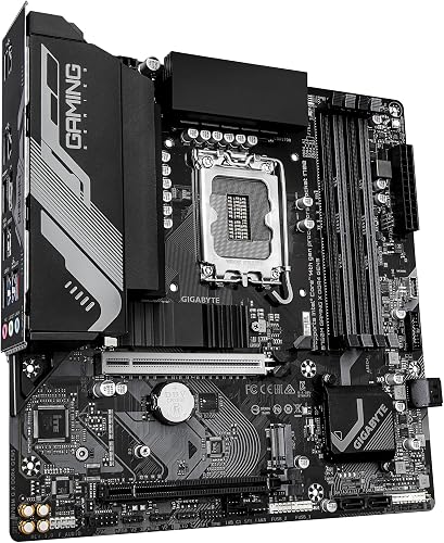 GIGABYTE B760M Gaming X DDR4 GEN5 Carte Mère – Compatible avec Les processeurs Intel Core 14e génération, VRM 8+1+1 Phases, Jusqu’à 3200 MHz DDR4, 2 x M.2 PCIe 4.0, LAN 2.5 GbE, USB 3.2 Gen 1 - 3