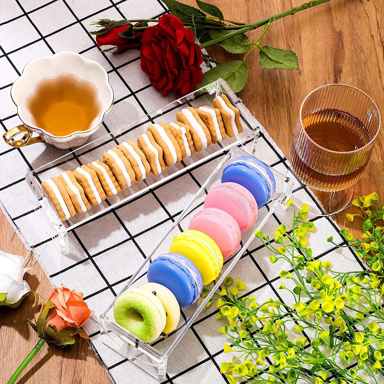 BLBYHO Acrylc Macaron Dsplay Tray, Macaron Cooke Dsplay Stand Wth - View #7