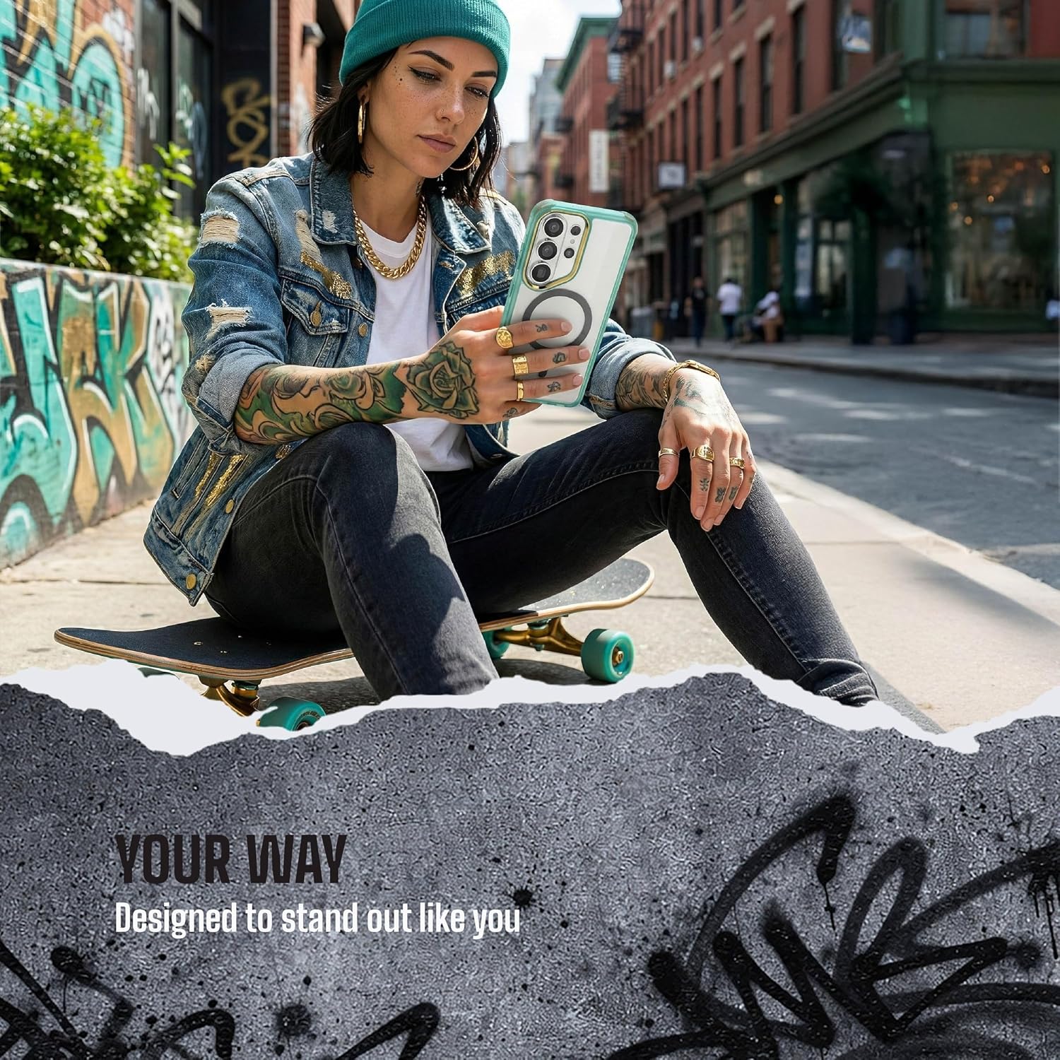 Ghostek Covert Clear Galaxy S26 Ultra Case MagSafe Compatible with Magnetic Ring, Slim Thin Shockproof Phone Cover Designed for 2026 Samsung S26 Ultra (6.9") (Teal)