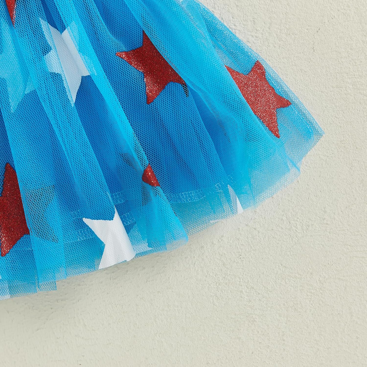 BemeyourBBs Toddler Girl 4th of July Outfit USA T shirt Red White and Blue Tutu Skirt Set Fourth of July Outfit for Girls - Image 7