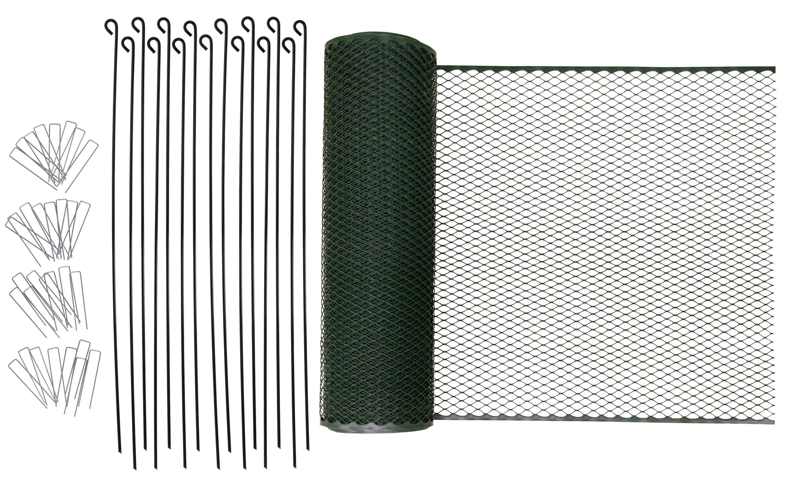 Kerbl Hobbyfarming Cerca Universal MultiFence, Cerca para Aves de Corral, Cerca para gallinas, 25m x 90cm, plástico, para Aves de Corral, Pollos, Cerca móvil, instalación rápida