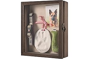 Immortalize Your Beloved Pet's Memory with Our Clay Paw Print Impression Kit...