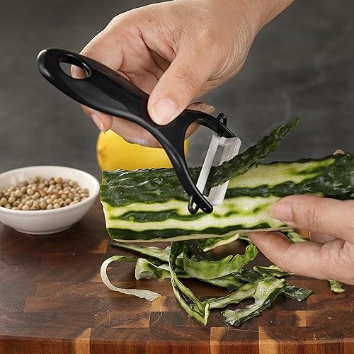 Miniatura 7 de Juego de cuchillos de cocina de 5 piezas, juego de cuchillos sin bloque con fundas, hoja afilada de acero inoxidable y mango cómodo, juego de