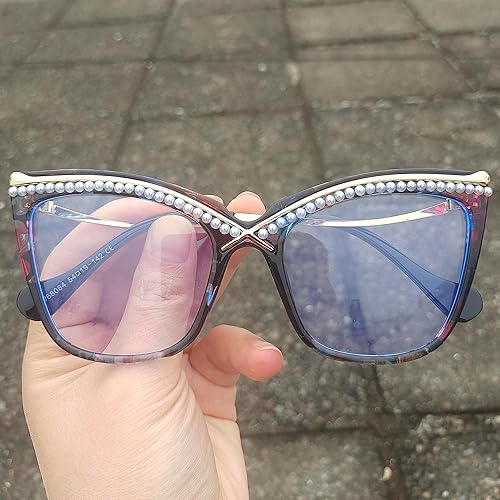 Miniatura 4 de Gafas de lectura bifocales de gran tamaño para mujer, gafas de sol de lectura fotocromáticas de transición de ojo de gato con diamantes de imitación