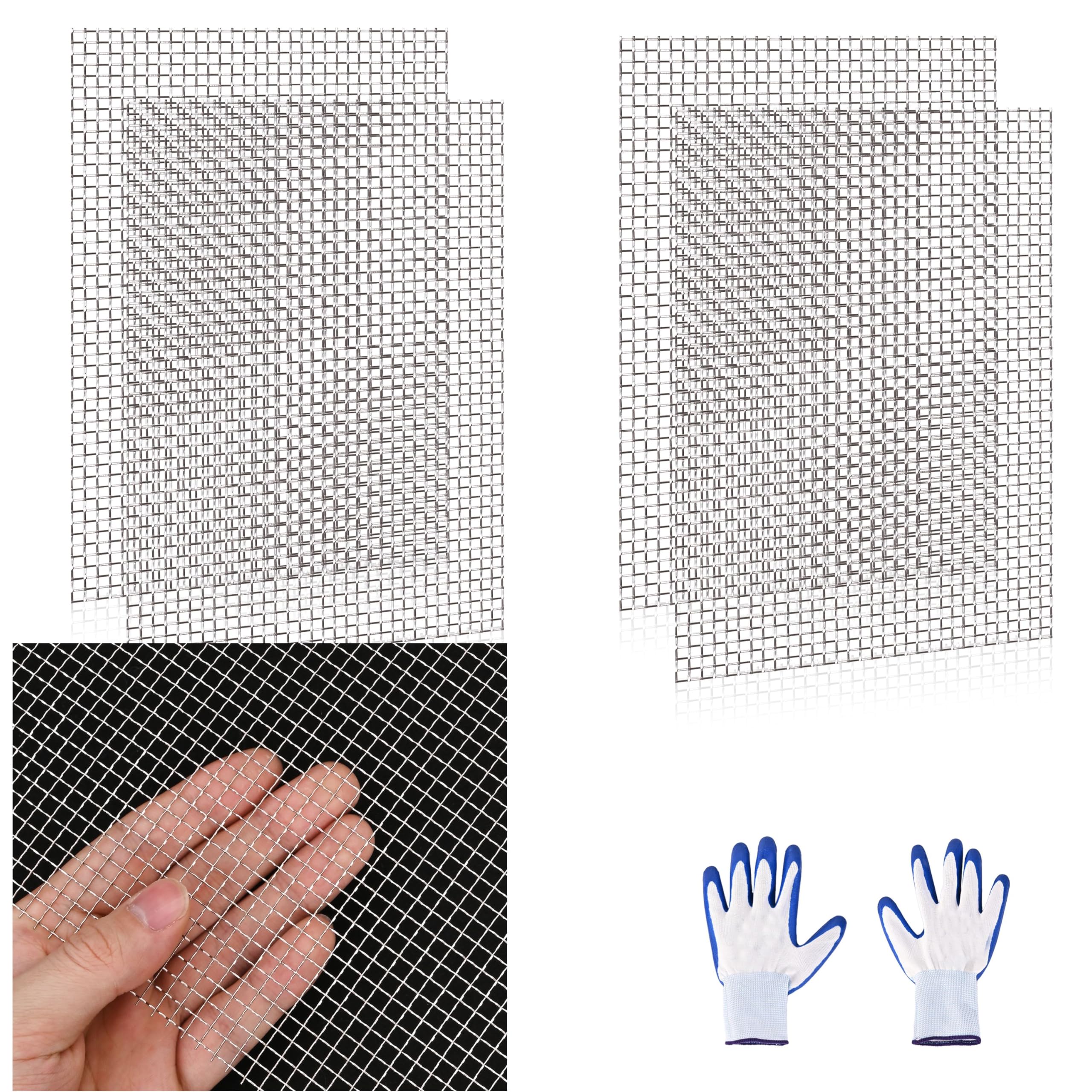 Stainless Steel Wire Mesh Sheets - 4 Pack -10 Stainless Steel Wire Mesh Sheets - 4 Pack -10