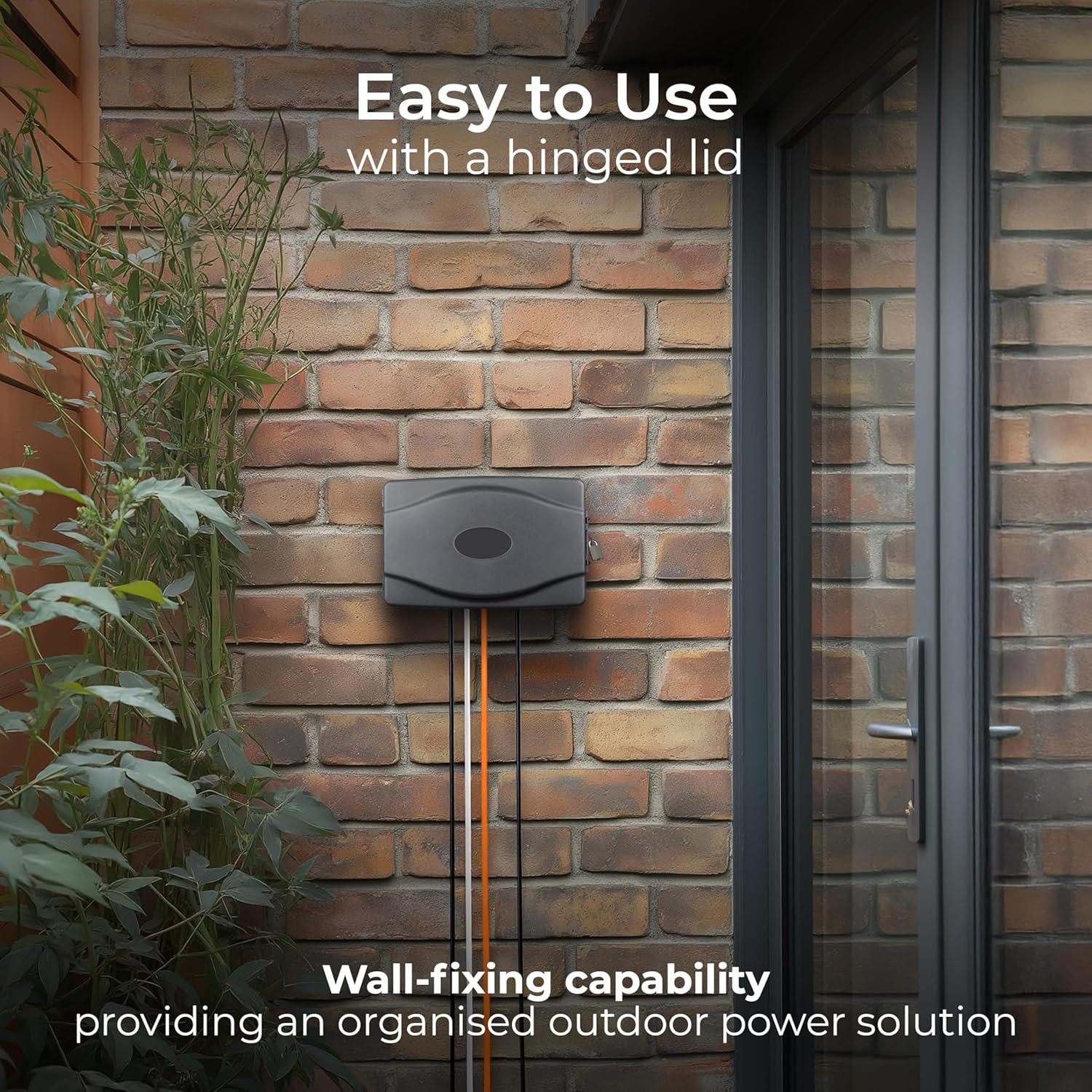 Masterplug Weatherproof Box with 4 Socket 10m Extension Lead