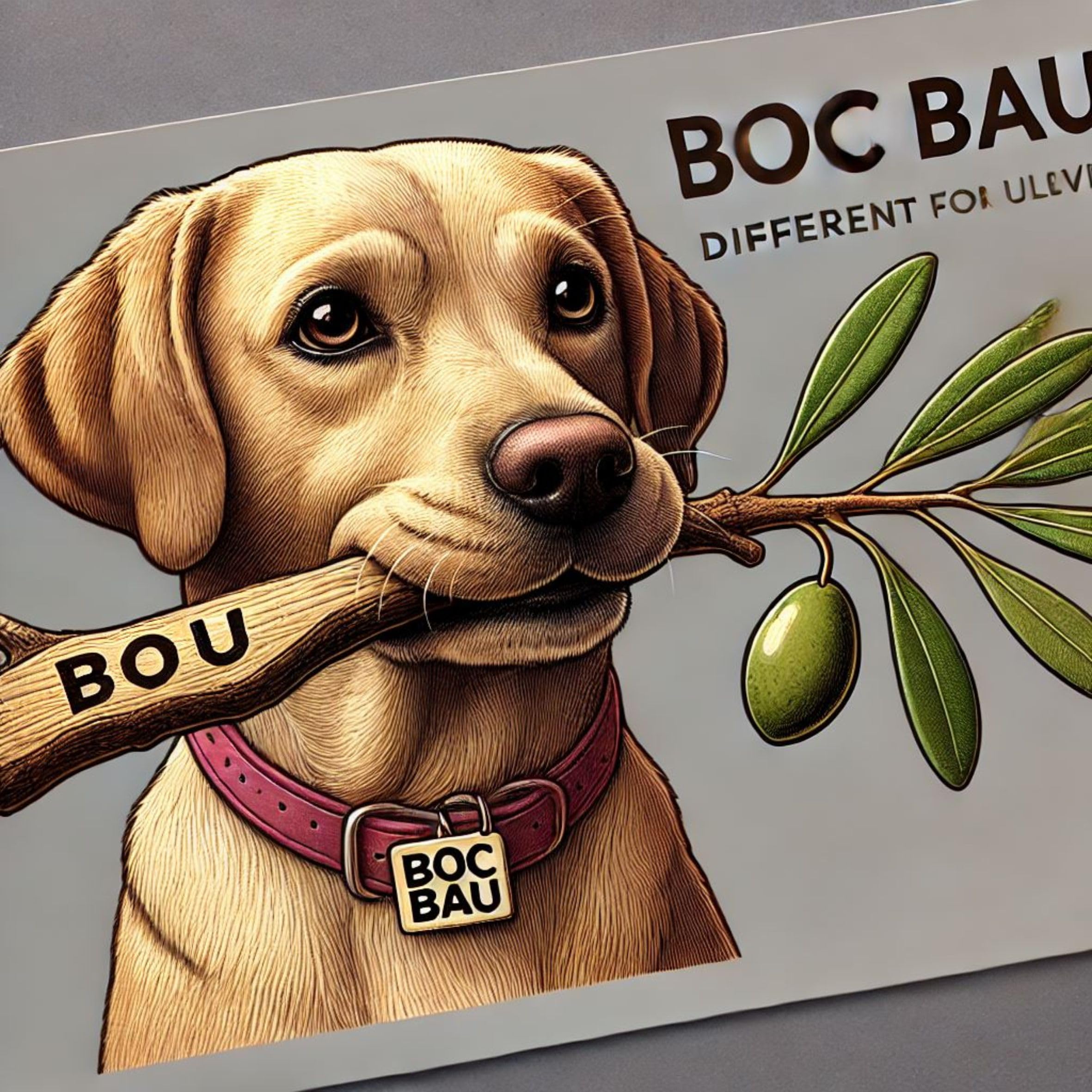BOC BAU - 3 pz - Bastone di olivo per cani da masticare e rosicchiare in Legno (Small)