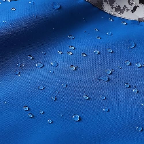 Miniatura 6 de MGEOY Chaqueta de lluvia para niños y niñas, ligera, impermeable, con capucha, forro polar, impermeable cortavientos para niños