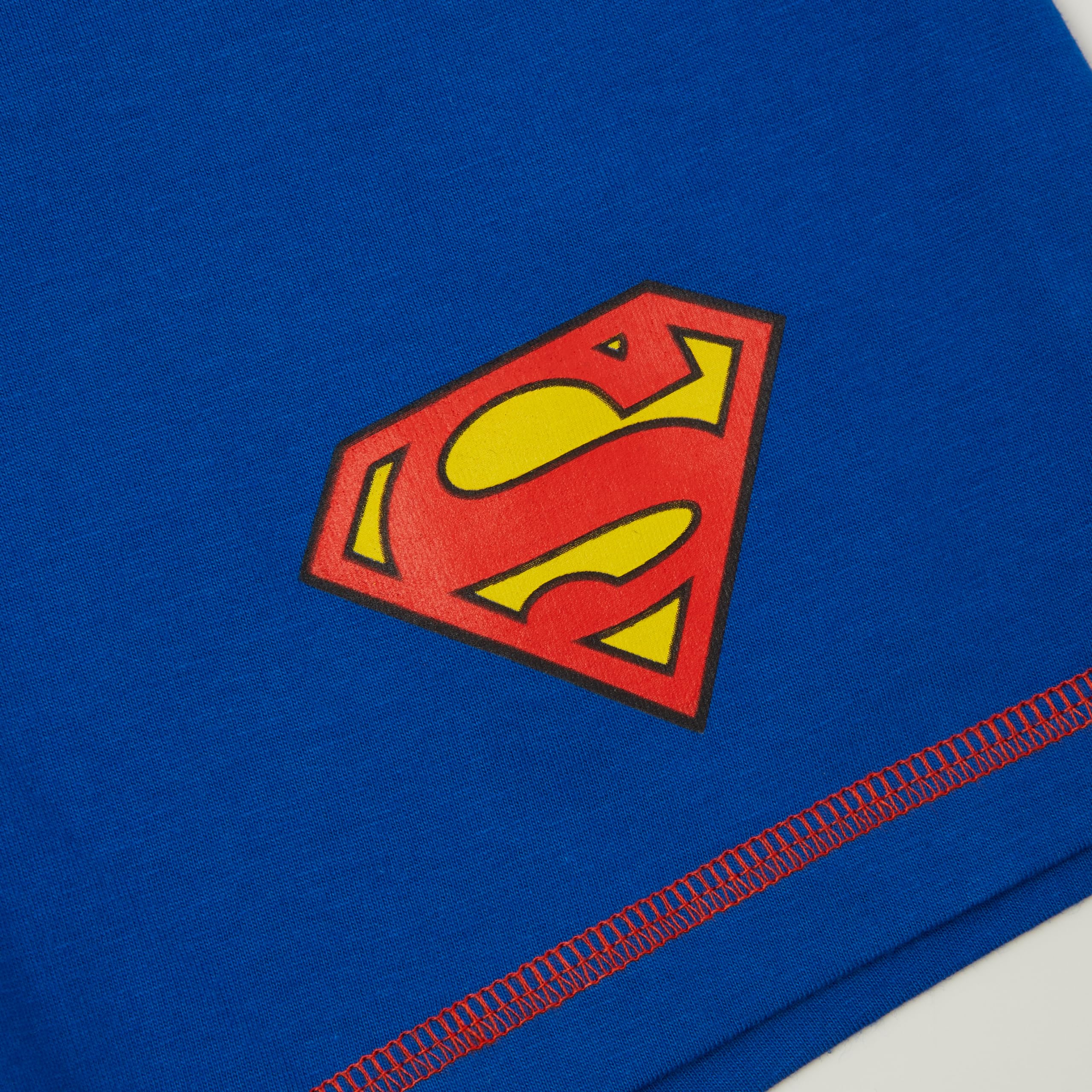 DC Comics Pigiama Corto di Superman in 100% Cotone