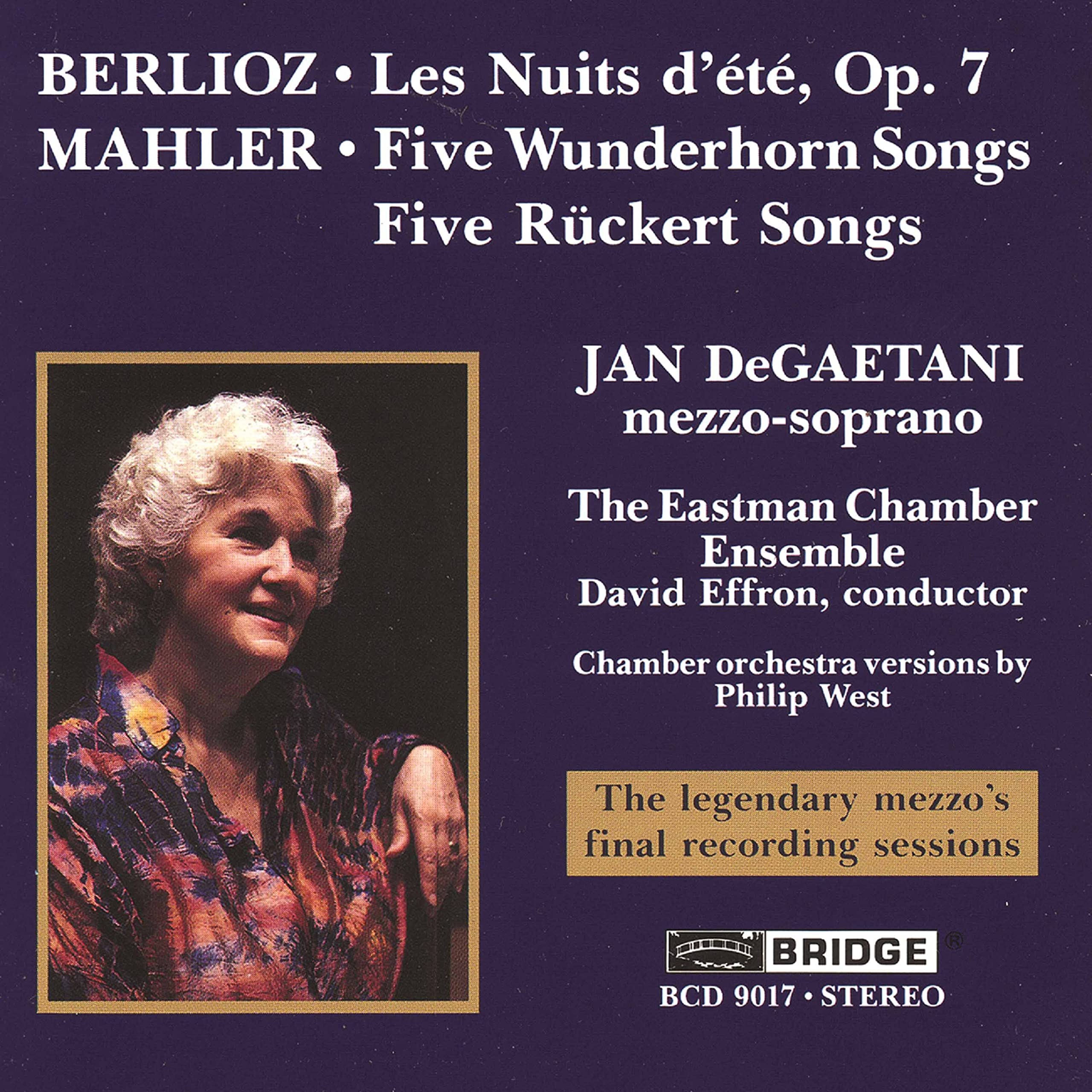 JAN DEGAETANI SINGS BERLIOZ, M