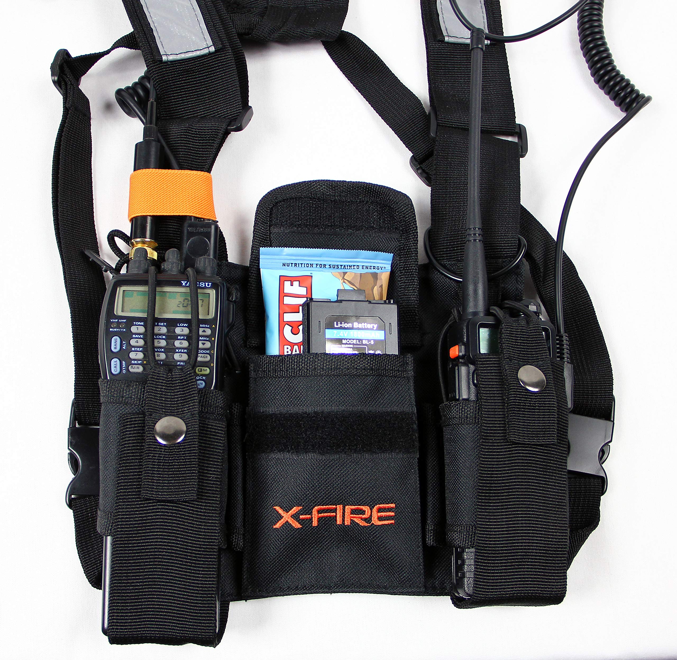 XFIRE® Dual Portable Radio Chest Rig Harness Vest for SMALL/MEDIUM Two