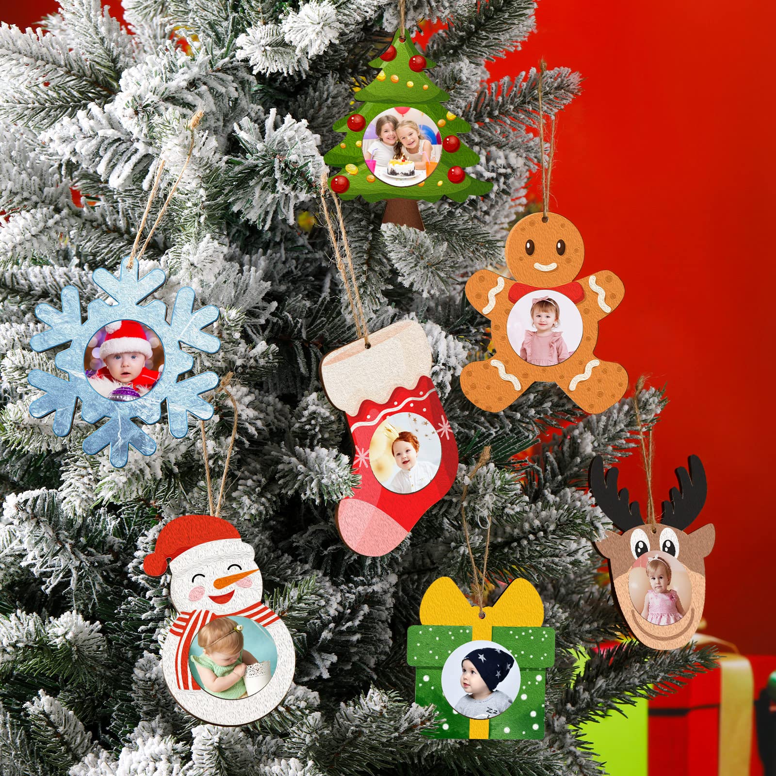 Amazon.co.jp: Lauwell 40個 クリスマスフォトフレーム