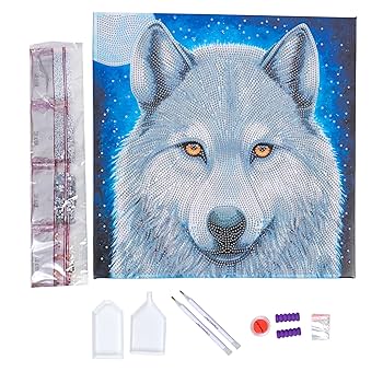 ダイヤモンドアートクラブ　Dreaming with Wolves キット Dreaming with Wolves – Diamond Art Club