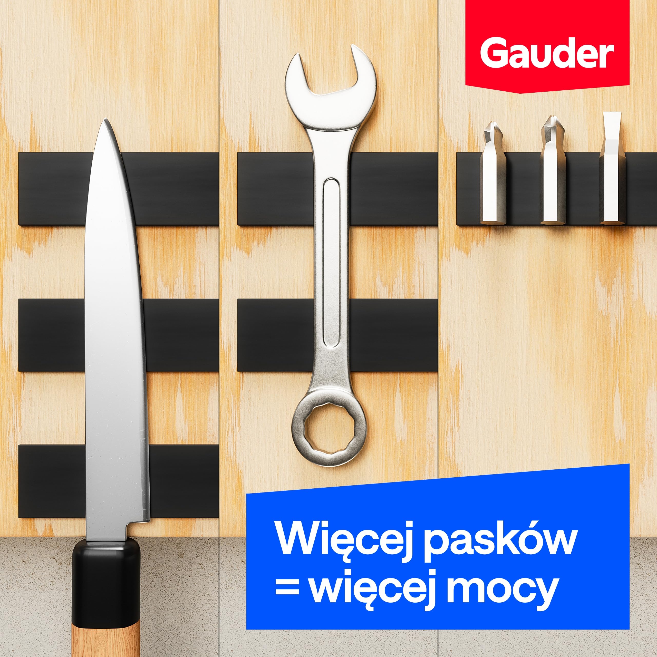 GAUDER Taśma magnetyczna samoprzylepna mocna - Pasek magnetyczny mocny - Przycinalna taśma magnetyczna ekstra mocna - Taśma magnetyczna ekstra mocna - Magnes taśma (6 m x 25 mm)