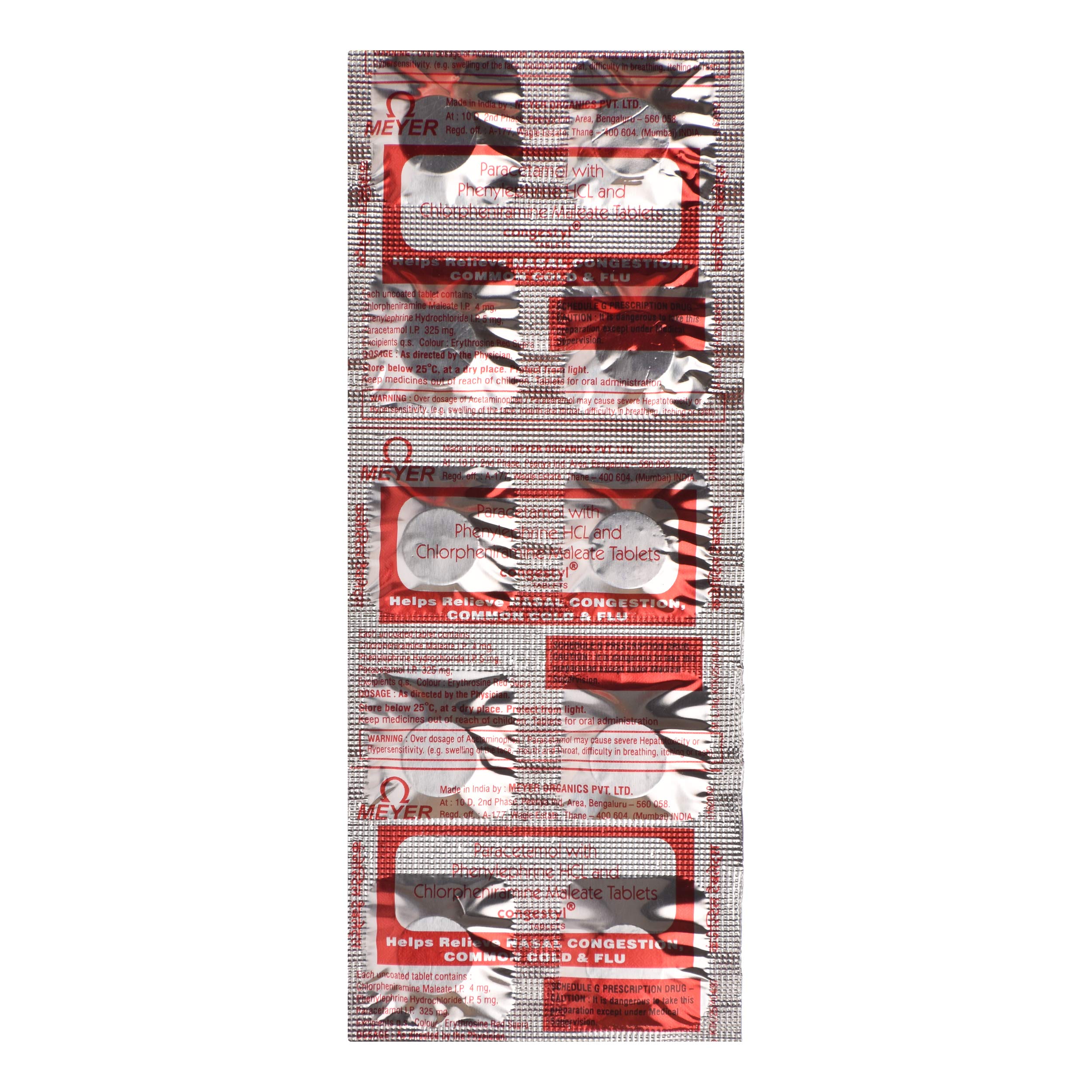 Congestyl - Strip of 10 Tablets