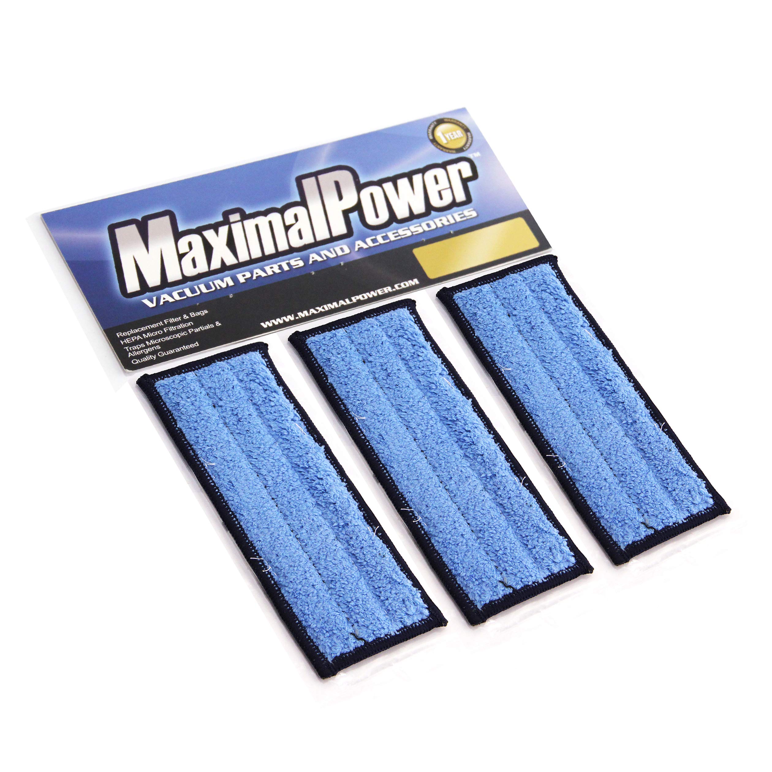 Maximalpower 3 Pack Washable Reusable Wet/Dry Mopping Pads for iRobot Braava Jet 240 (3)
