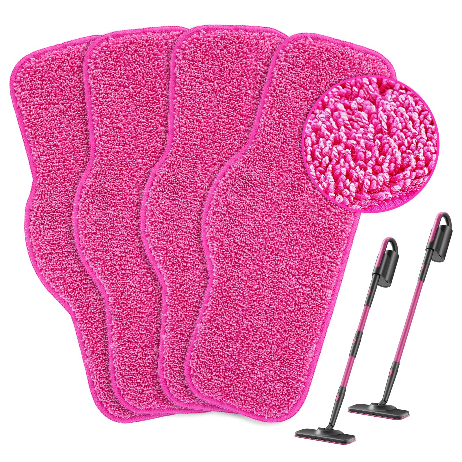 KEEPOW 4Pk Steam Pads Compatible with Schenley, Washable for SLFCSM064/063