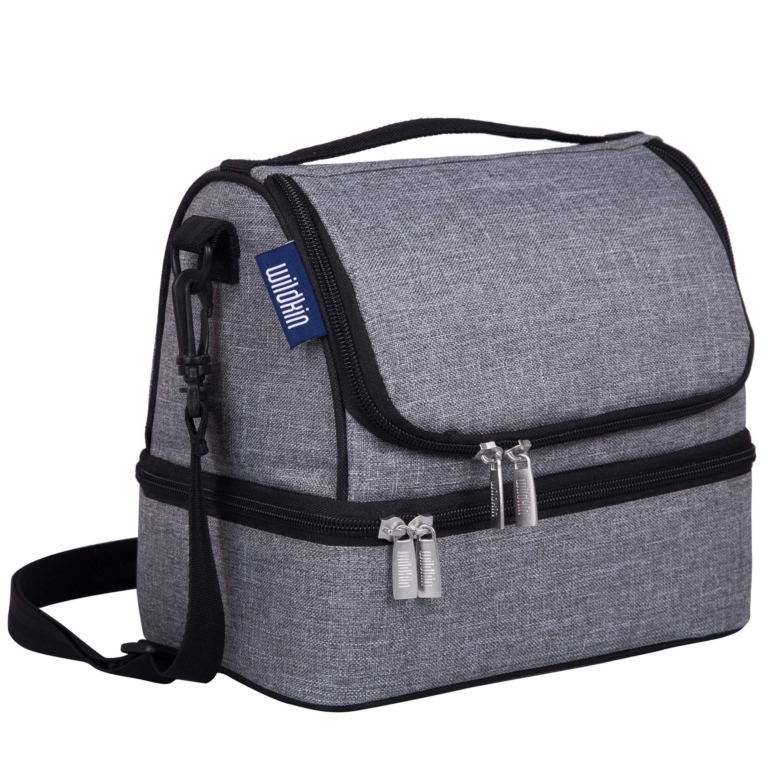 Wildkin 52903 Grey Tweed Lunch Bag, One Size