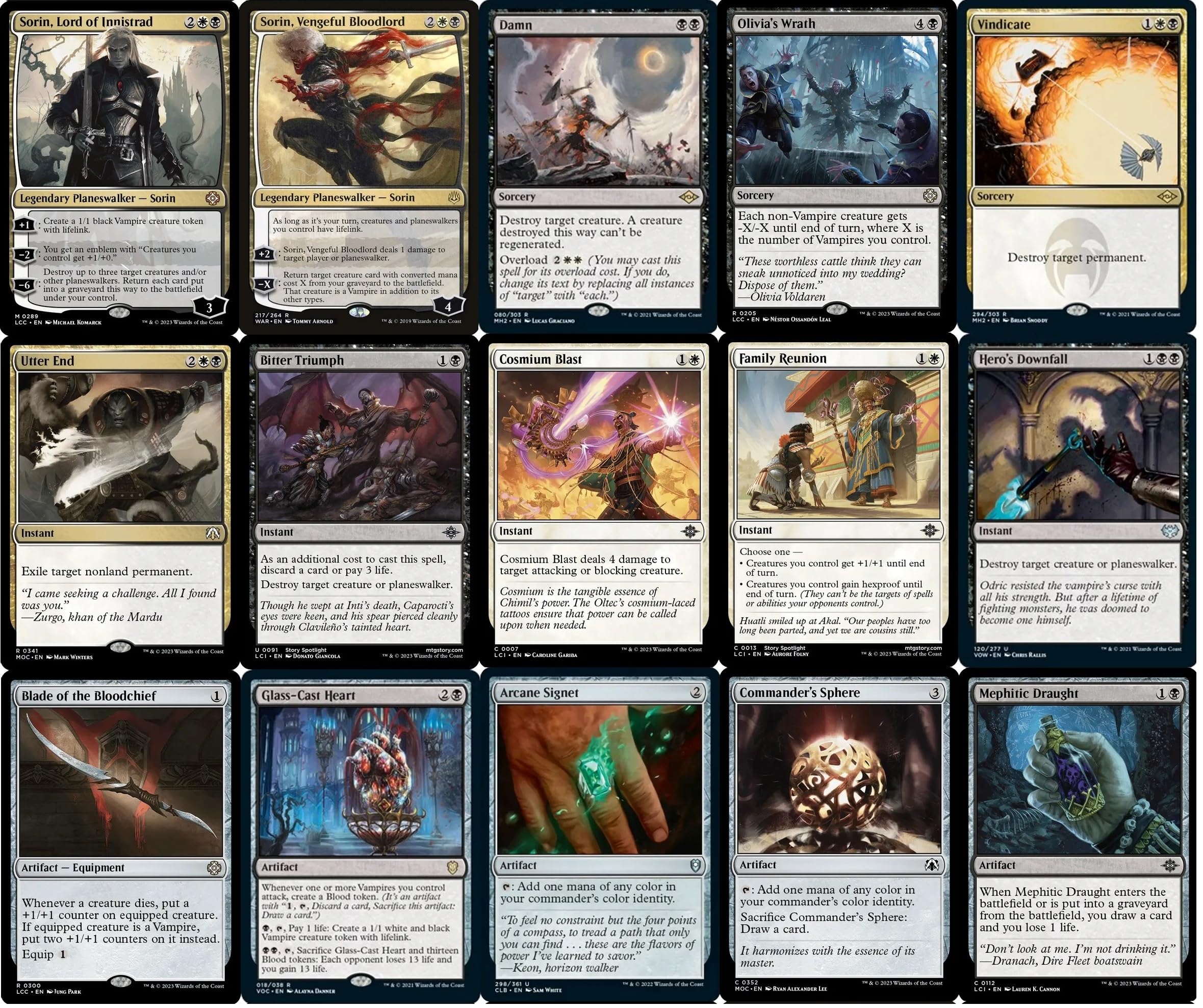 Amazon.com: Elite Commander Vampire Deck - Orzhov Black White - Clavileno,  First of The Blessed - EDH cEDH - 100 Card - Custom Magic The Gathering Deck 