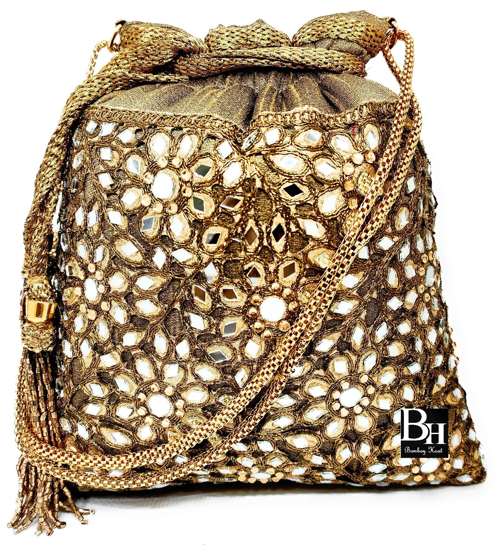 Bombay Haat Women's Potli (Gold)