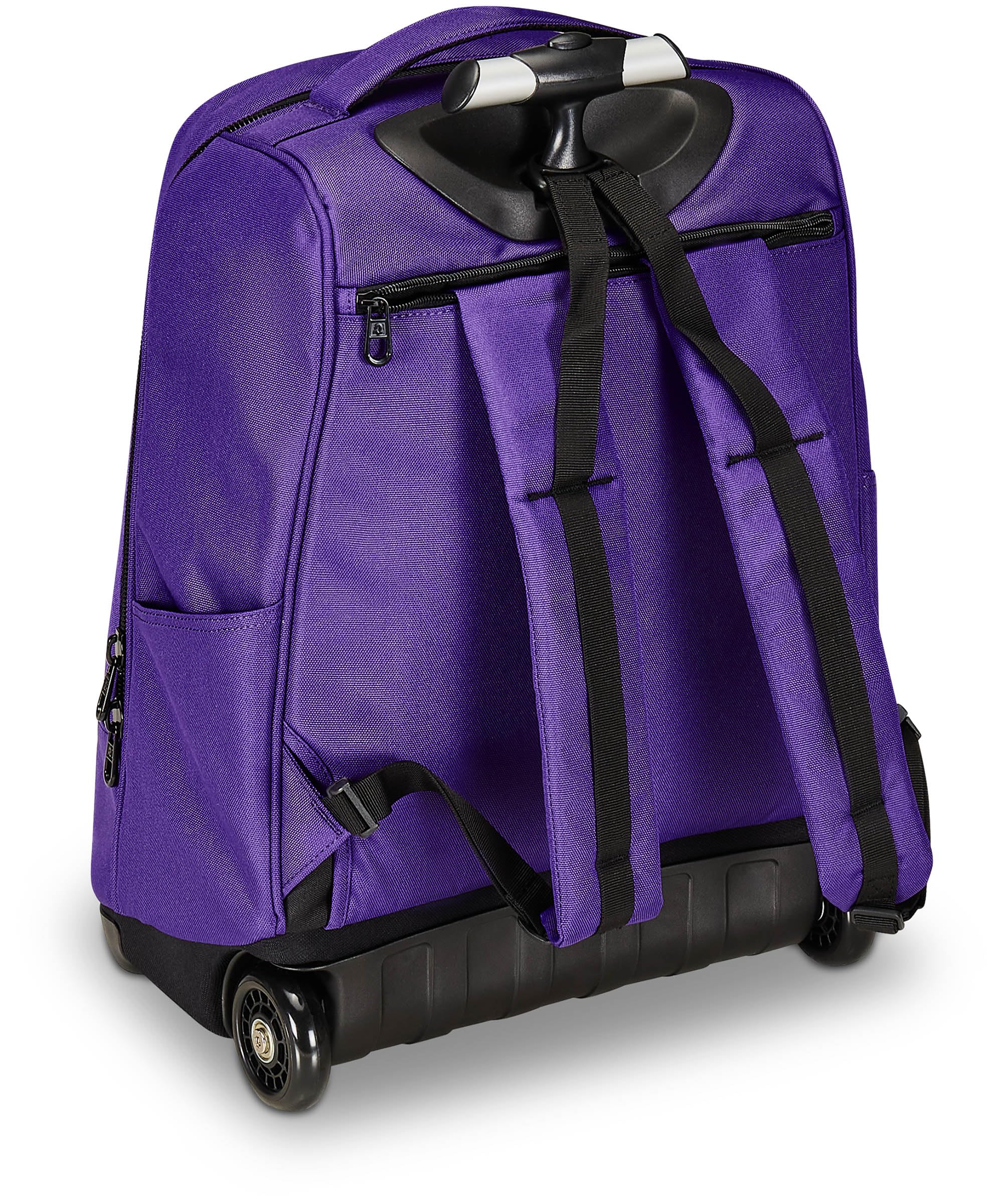 Invicta Trolley Scuola Benin Solid, Viola, 2 in 1, Con Spallacci Uso Zaino, Tasca porta Borraccia e Porta Laptop, Scuola & Viaggio, Ragazzi