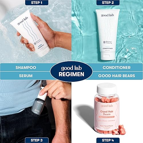 Miniatura 7 de Champú para pérdida de cabello crecimiento de cabello y cabello espesante de buen laboratorio Embalado con bloques DHT y antioxidantes Fabricado con