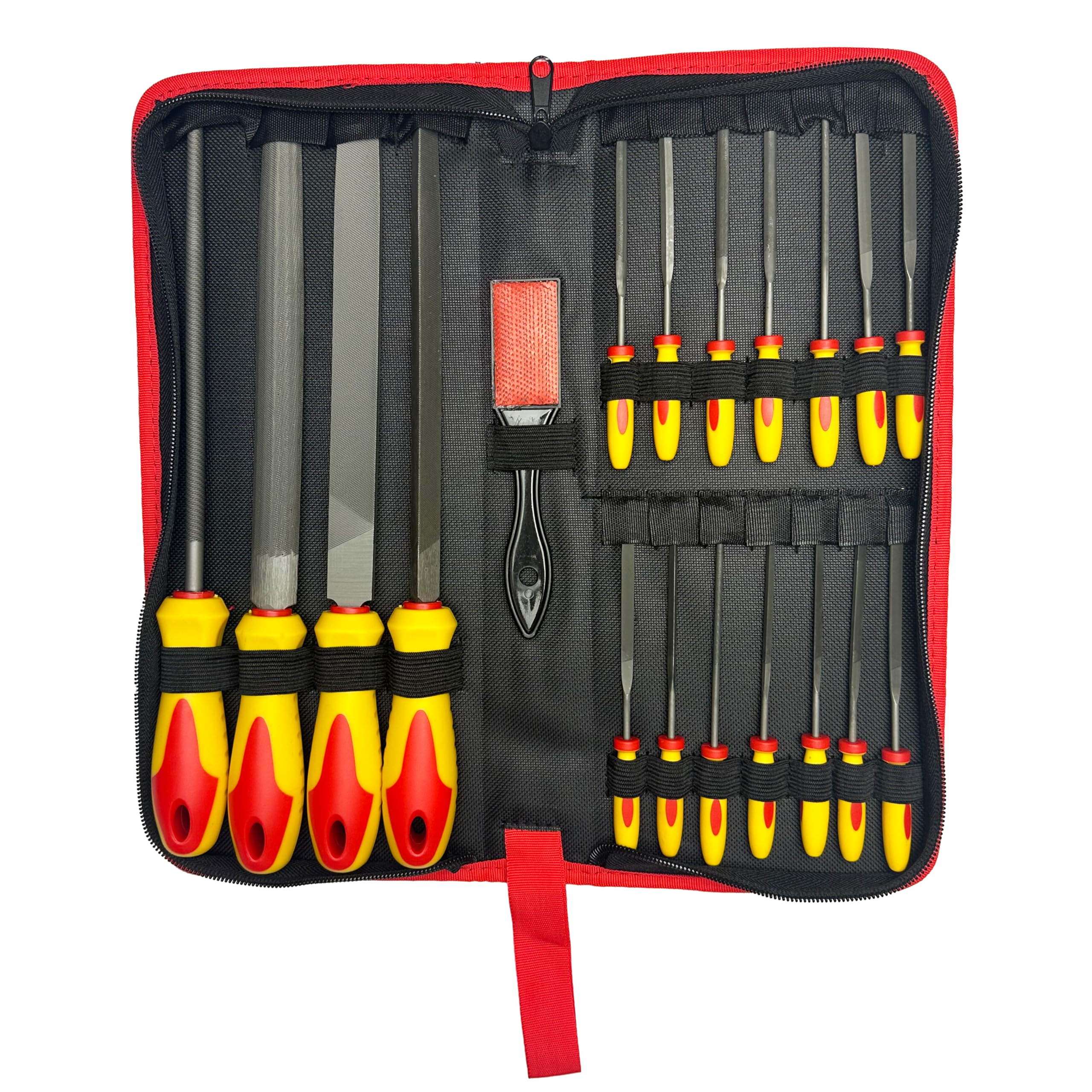 Starrett SEF-19 - Juego de limas de ingeniero para madera, metal y otros materiales, 19 piezas