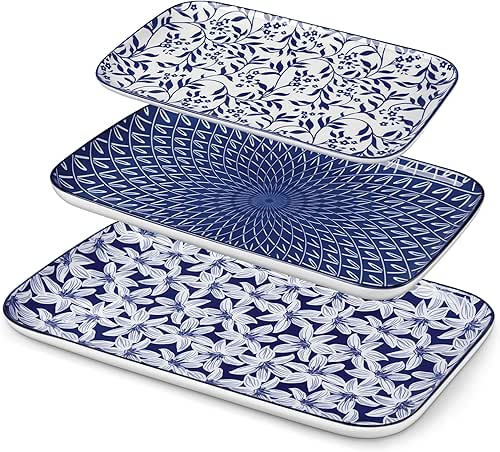 vancasso Porcelain Serving Trays for Party, Serving Platters Set of