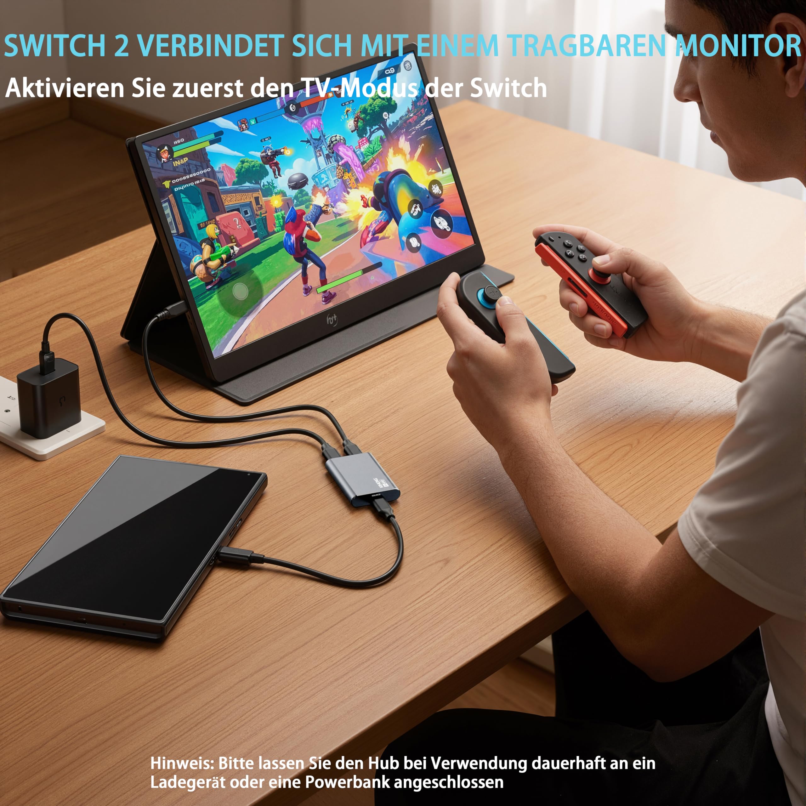 USB-C-auf-AR-Brillenadapter,Power für Xreal/Viture/RayNeo AR-Brillen während des Ladevorgangs für Steam Deck,ROG Ally,Switch 2,DJI RC 2,iPhone 17 oder Android-Phones,kompatibel mit 8K 30Hz/4K 144Hz