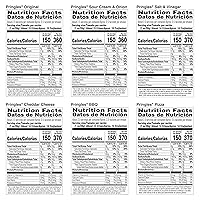 Vista 2 de Pringles Papas fritas de patata, aperitivos para el almuerzo, paquete variado (16 latas)