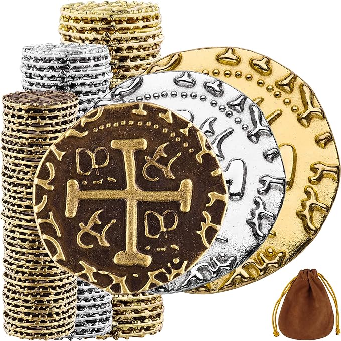 102 monedas de Leib Games en acabados dorado, plateado y bronce