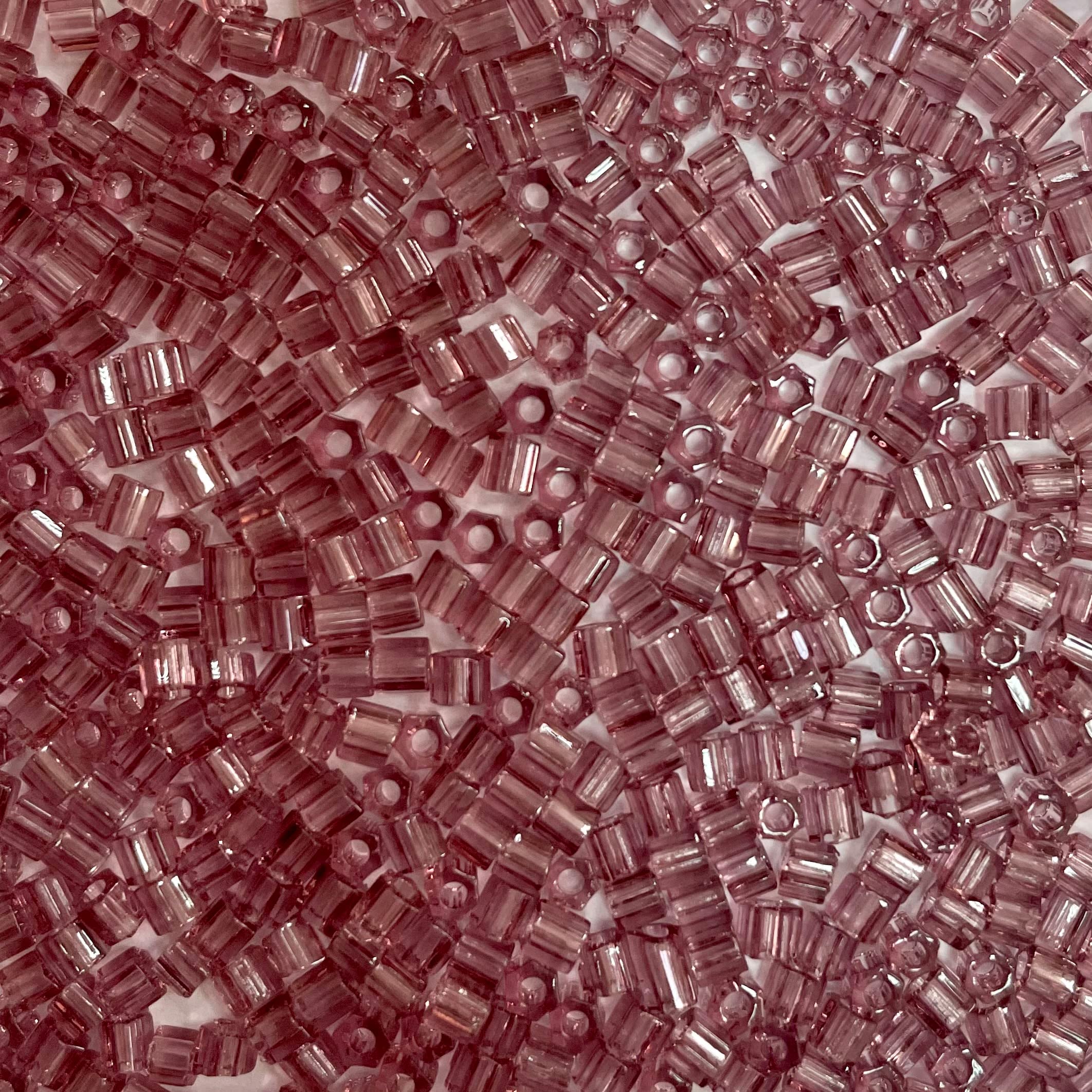 Miyuki Glass Beads, Seed Beads, 2CUT 8/0, Color 142 - Dark Rusty Maroon, 100g (KG-MIY/2C-8/0-142)