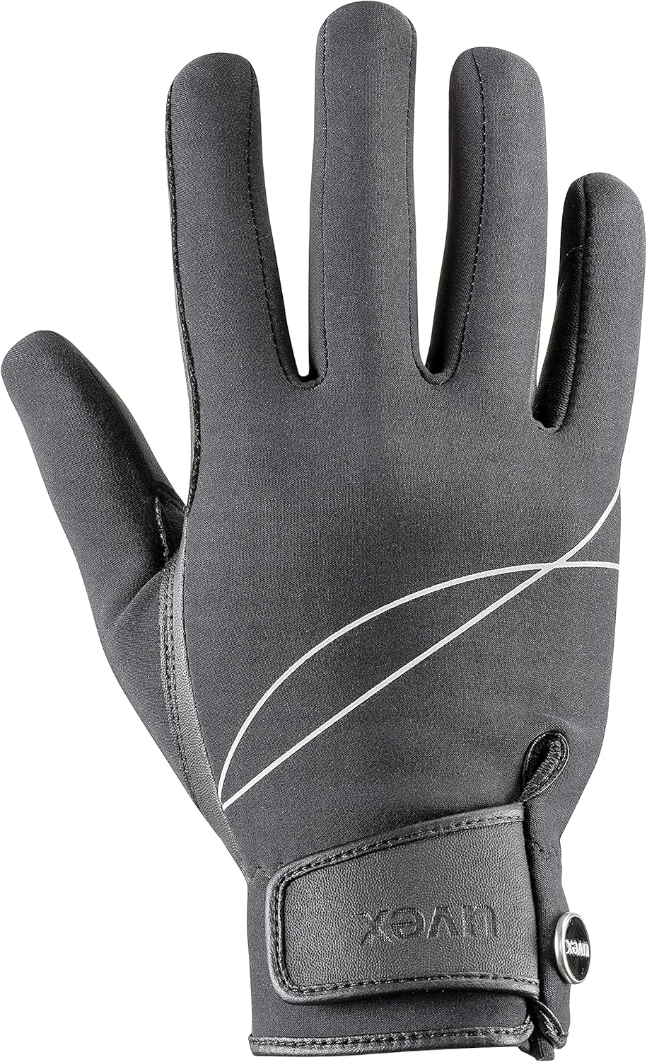 uvex crx700 - Stretchable Riding Gloves for Men and Women - Durable - Excellent Grip - Black - 8.5