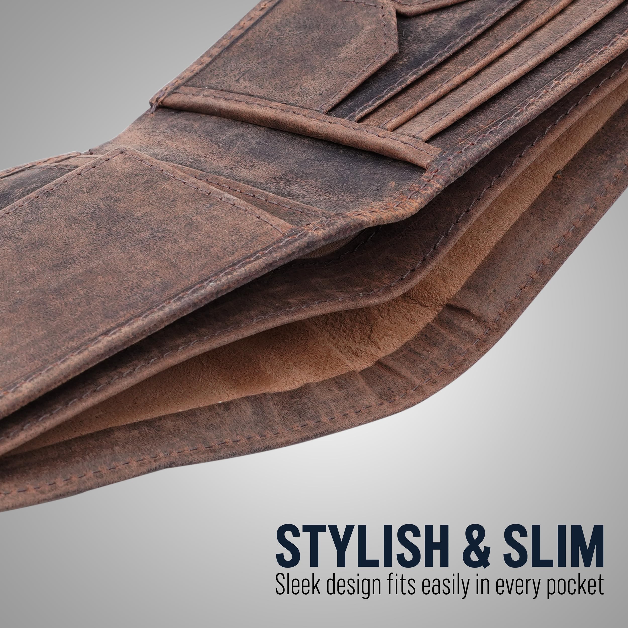 The Wallet Store Adventurer Genuine Leather Wallet For Men