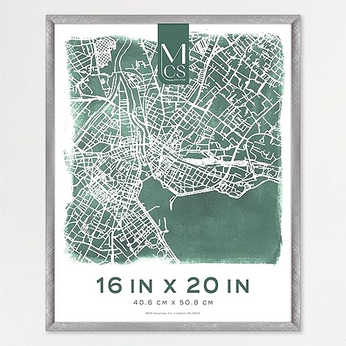 Miniatura 13 de MCS Edgeline - Marco de póster de metal, para arte de pared, carga trasera, 16 x 24 pulgadas, color negro