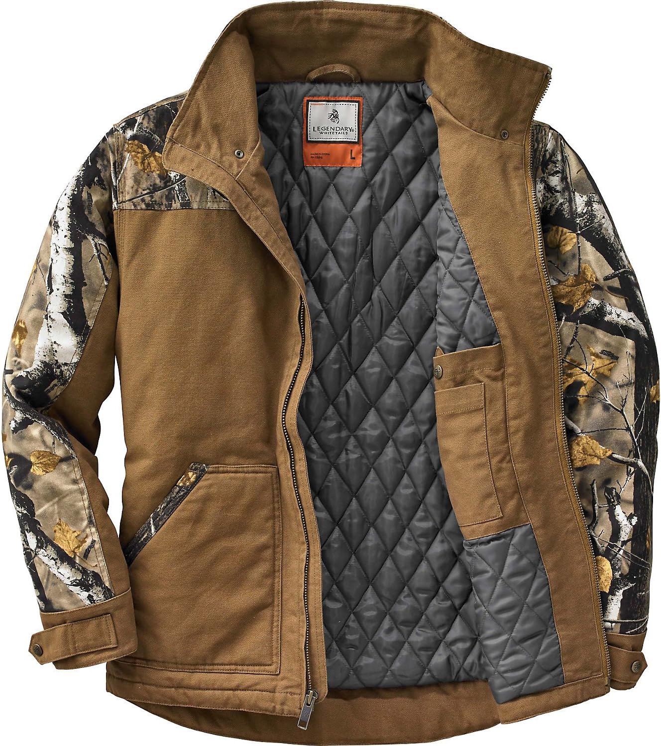 Legendary Whitetails Men's Winter Coat Quilted Canvas Workwear Jacket Water Repellent Insulated - Image 4