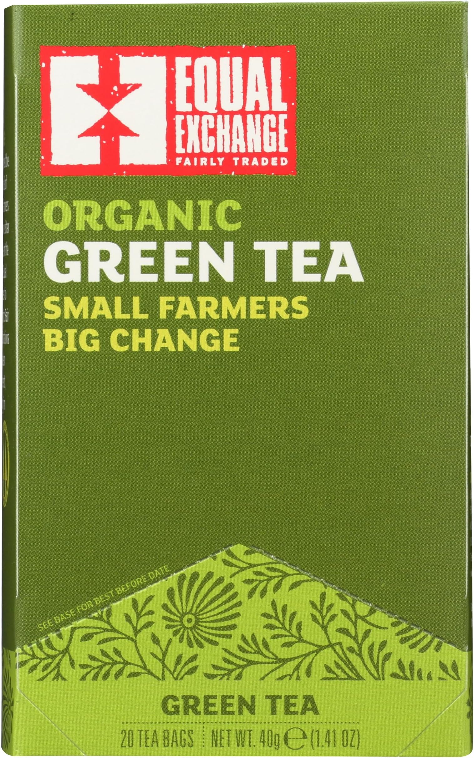 EQUAL EXCHANGE Organic Green Tea, 20 CT