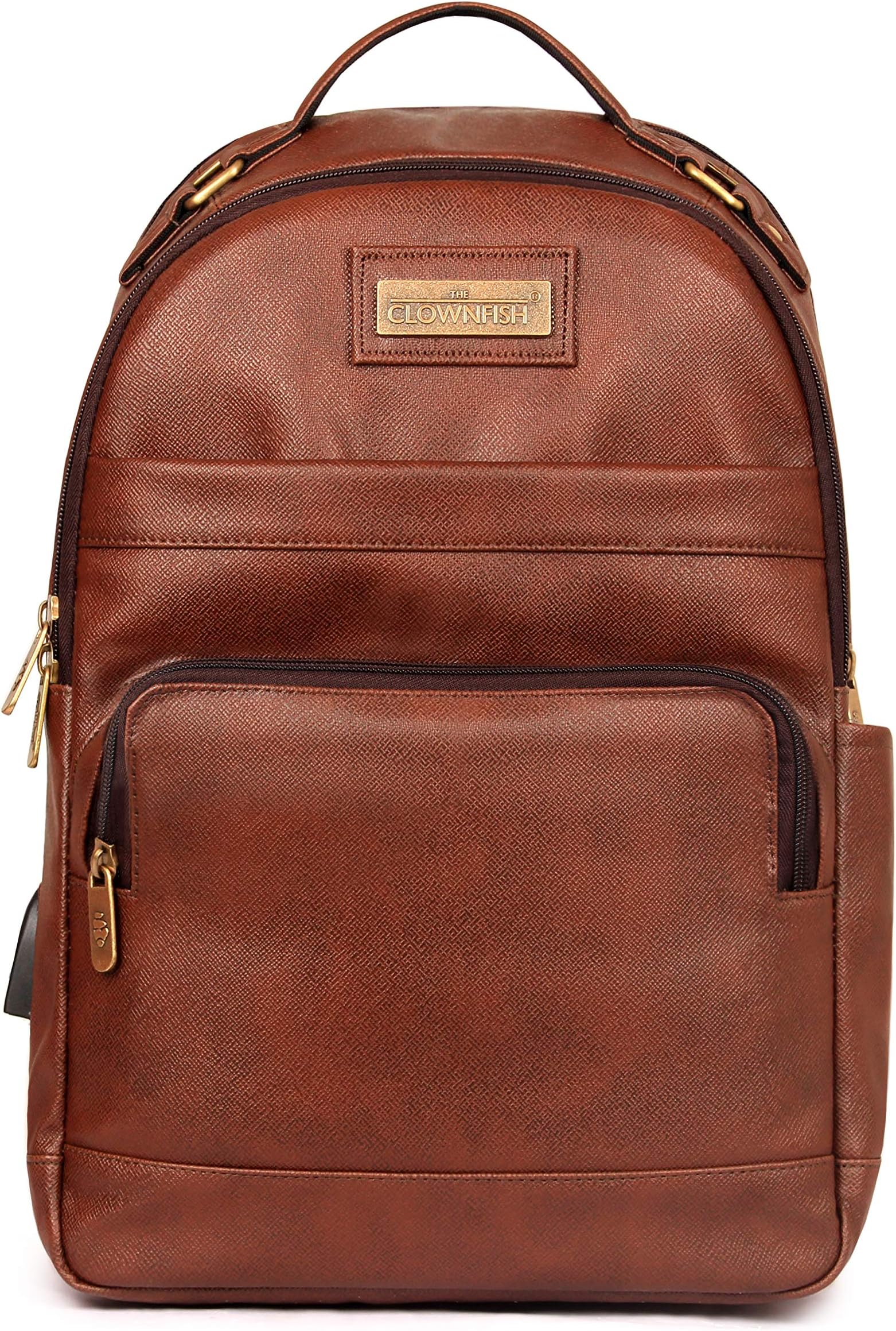Vegan Leather Mature Unisex Laptop Backpack