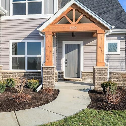 Miniatura 7 de Números de casa de 5 pulgadas, números de casa de hierro fundido para exteriores, números de dirección para casas, granja, garaje, tienda, oficinas,