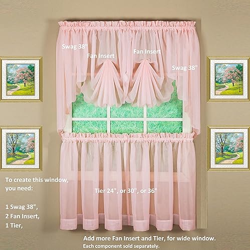 Vista 186 de Today's Curtain - Cortina Emelia de gasa original, panel de 84 pulgadas, negro, 60 pulgadas de ancho x 84 pulgadas de largo