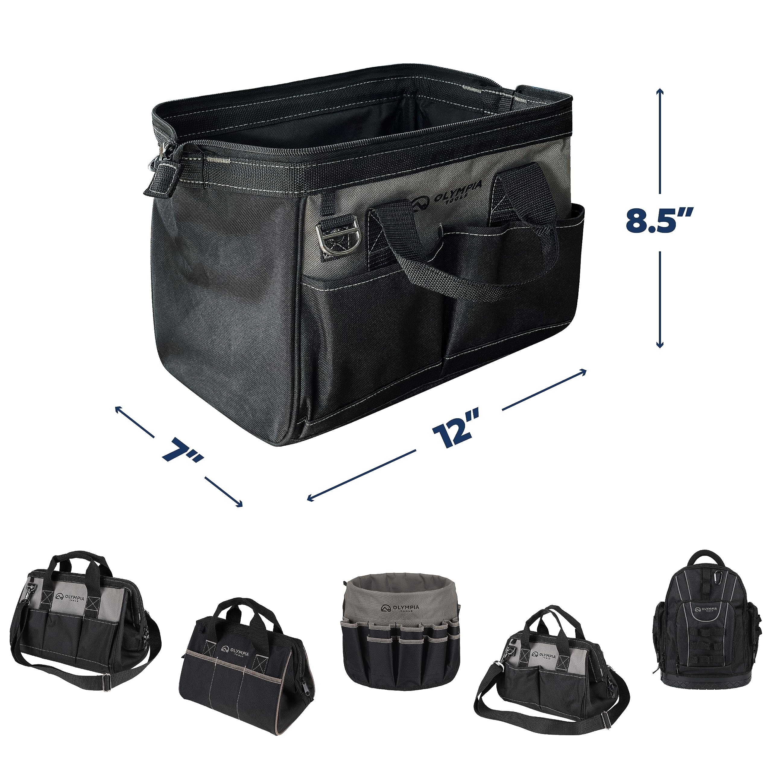 Olympia Tools 12" Tool Bag - Heavy Duty Organizer -2