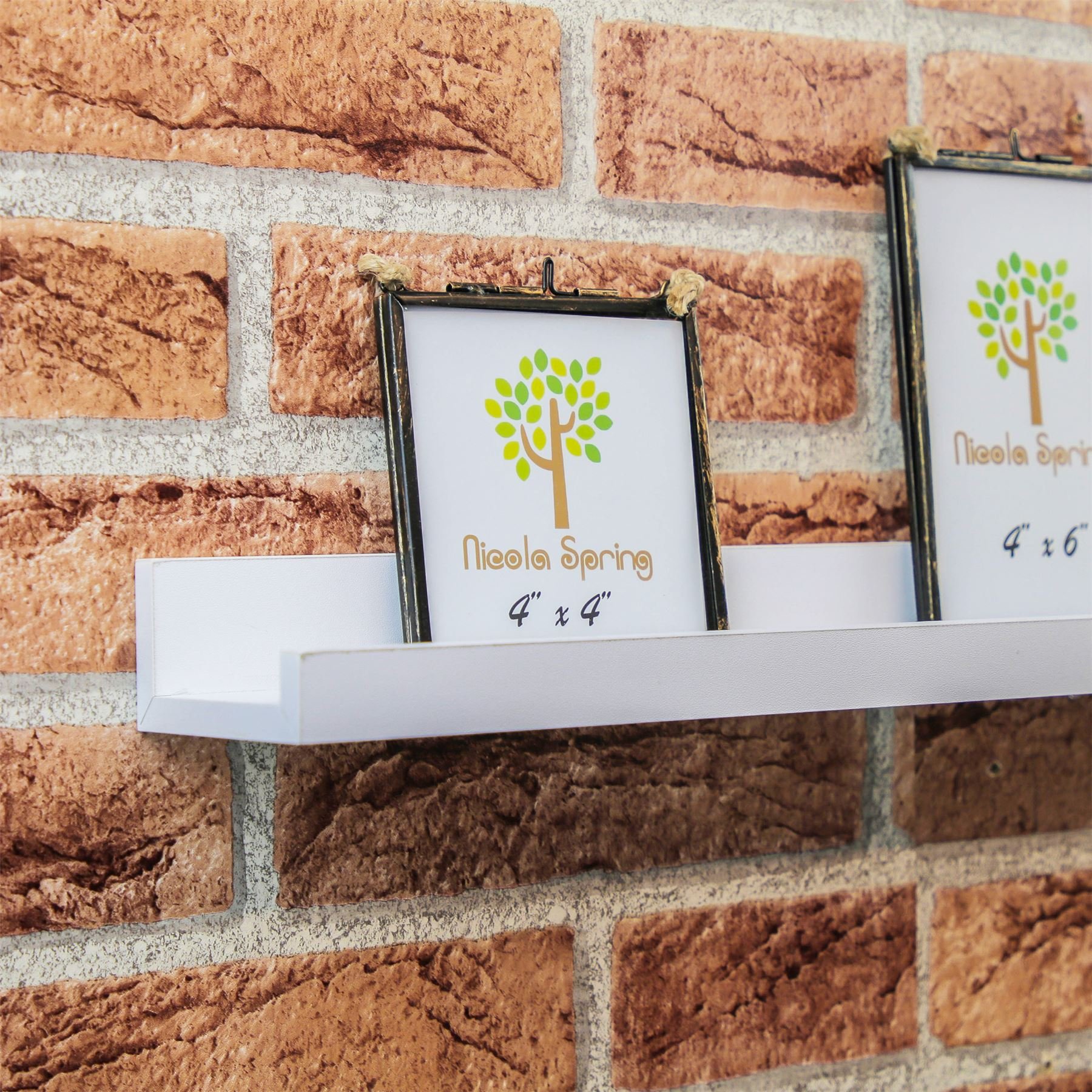 Buy Harbour Housewares 1x White 57cm Floating Picture Ledge Wall Shelf