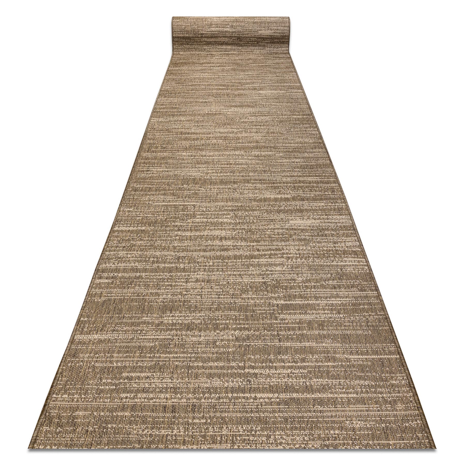 Alfombra sisal Sion 5302 marrón 150x110 cm para pasillo y comedor moderno