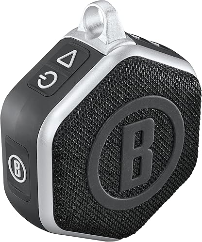 Miniatura 4 de Bushnell Mini altavoz GPS Wingman de golf, distancias audibles y precisas, múltiples opciones de montaje para carrito o caminar (negroplateado)