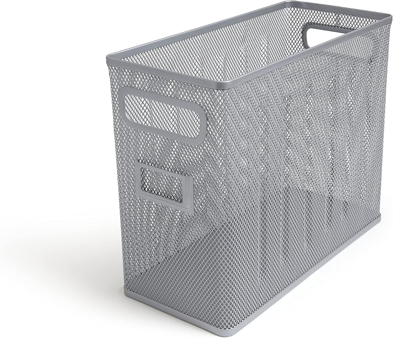 TRU RED Wire Mesh File Organizer, Silver – Vertical Desktop Sorter for Files, Folders & Mail